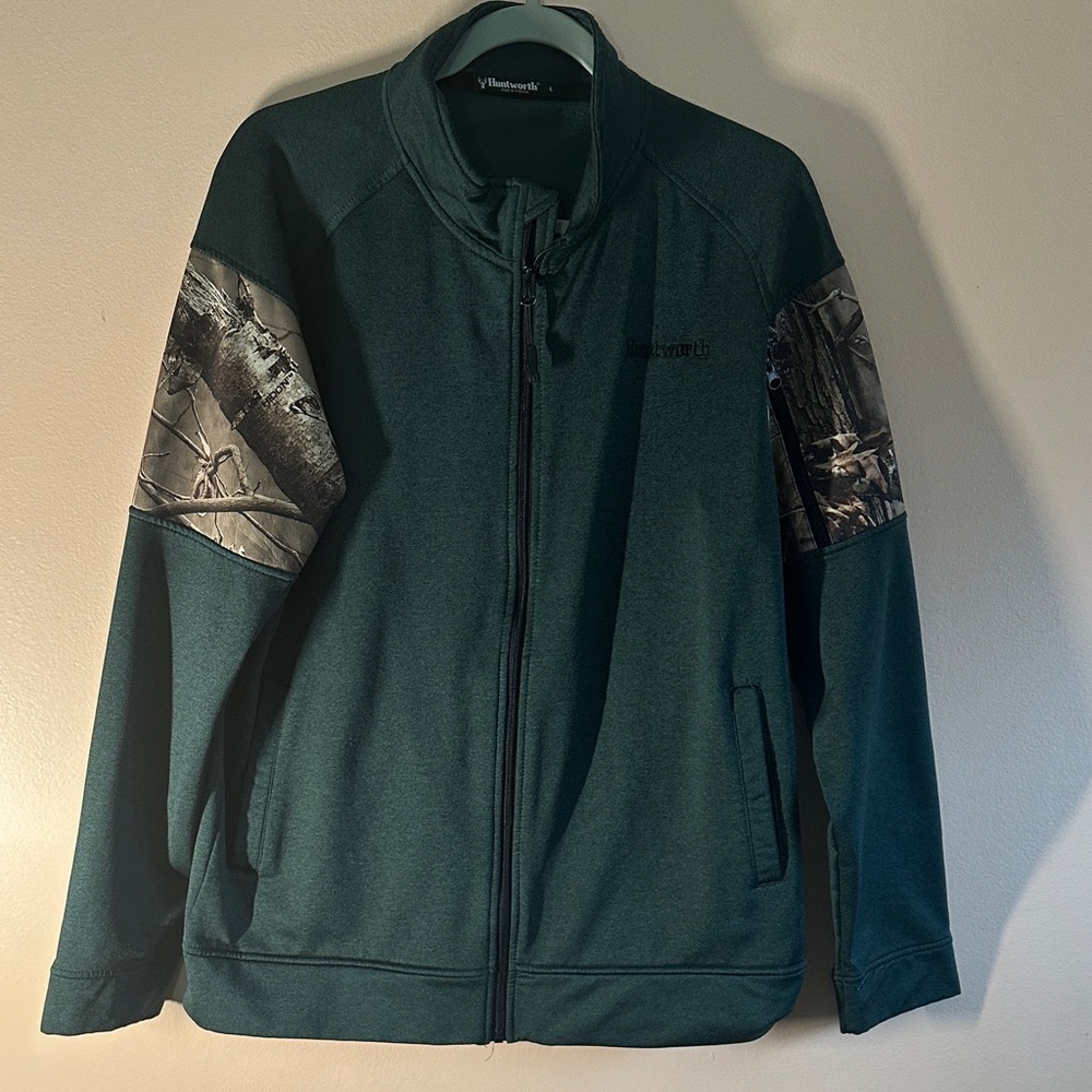 Men's Green and Camouflage Lightweight Jacket